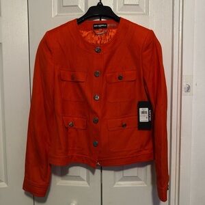 Karl Lagerfeld Bold Orange Blazer